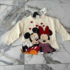 New Zara Mickey & Mini top
